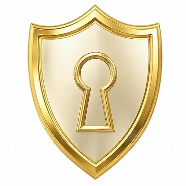 Shield with keyhole — FatBet
