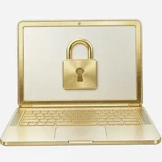 Laptop with padlock — FatBet