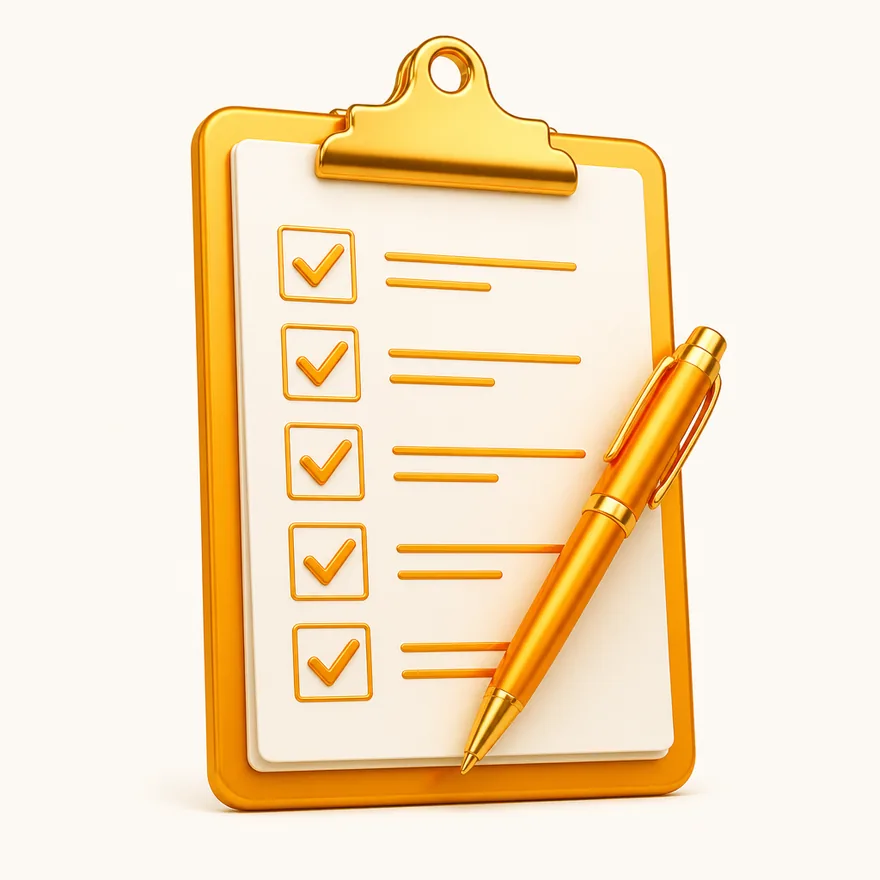 Clipboard checklist — FatBet