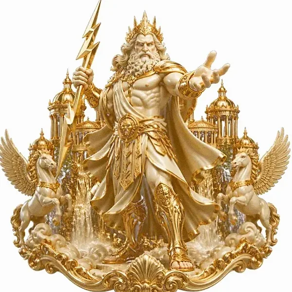 Zeus with lightning — FatBet
