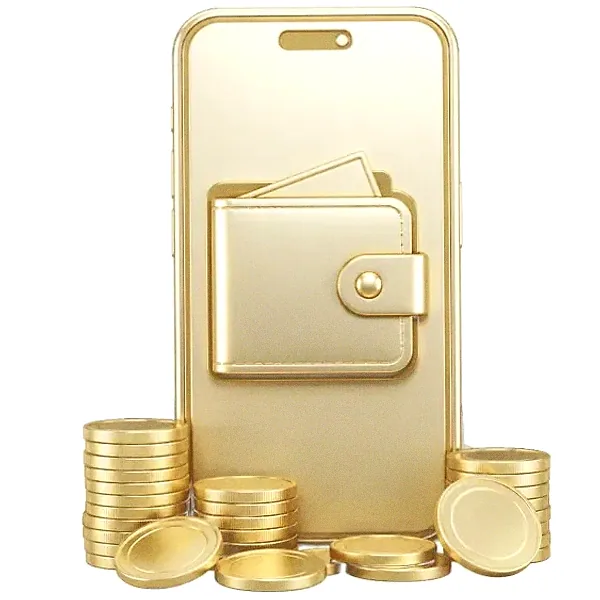 Smartphone with wallet — FatBet