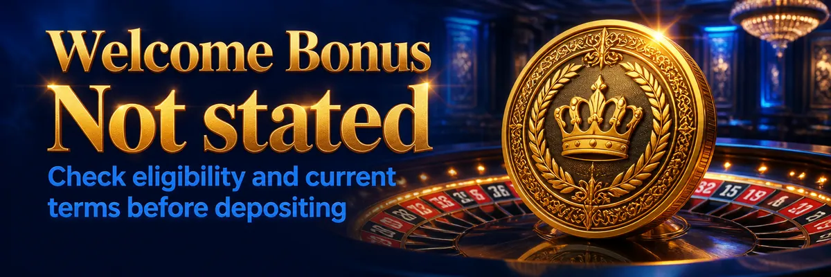 Engraved orange jackpot coin beside a softly focused roulette wheel in a dark blue casino interior