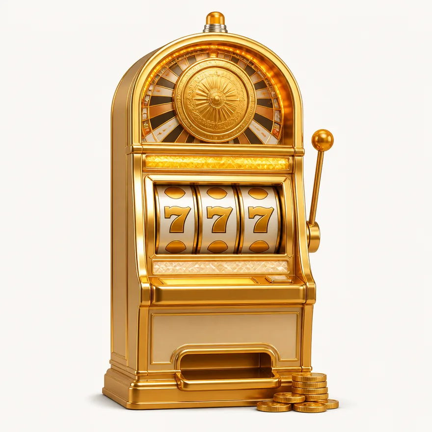 Slot cabinet with marquee — FatBet